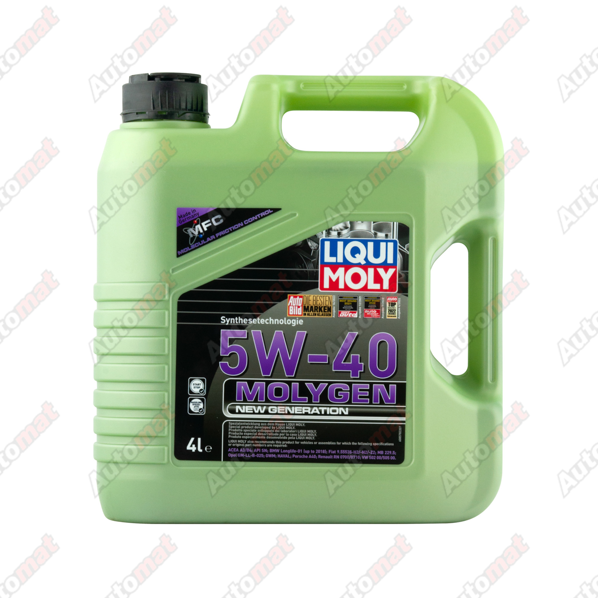 Моторное масло LiquiMoly 5W-40 Molygen New Generation НС-синт. (4л) 8578