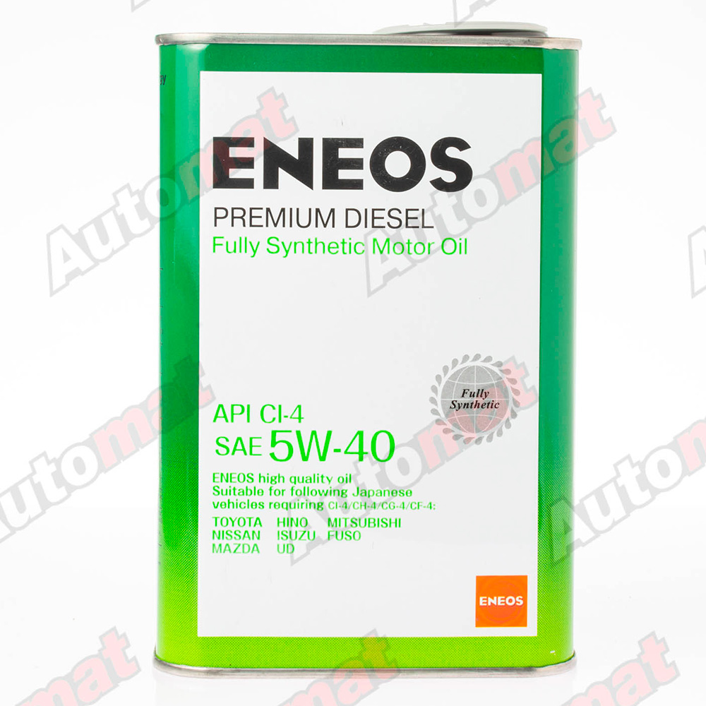 Моторное масло ENEOS PREMIUM DIESEL 5W-40 CI-4 FULLY SYNTHETIC, 1л