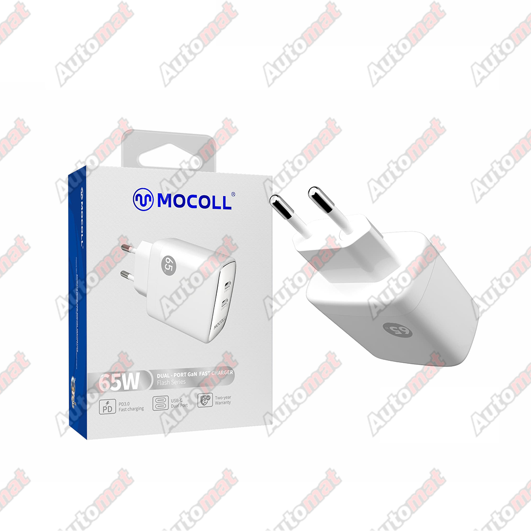 Сетевое зарядное устройство Mocoll 20W Fast Charge Type-C Flash White