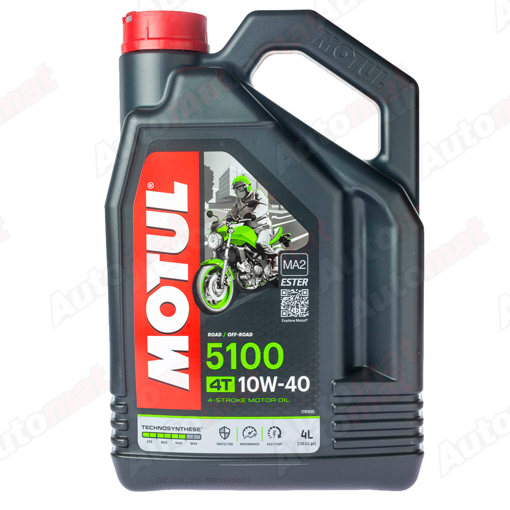 Моторное масло Motul 5100 4T 10W-40 Technosynthese, 4л