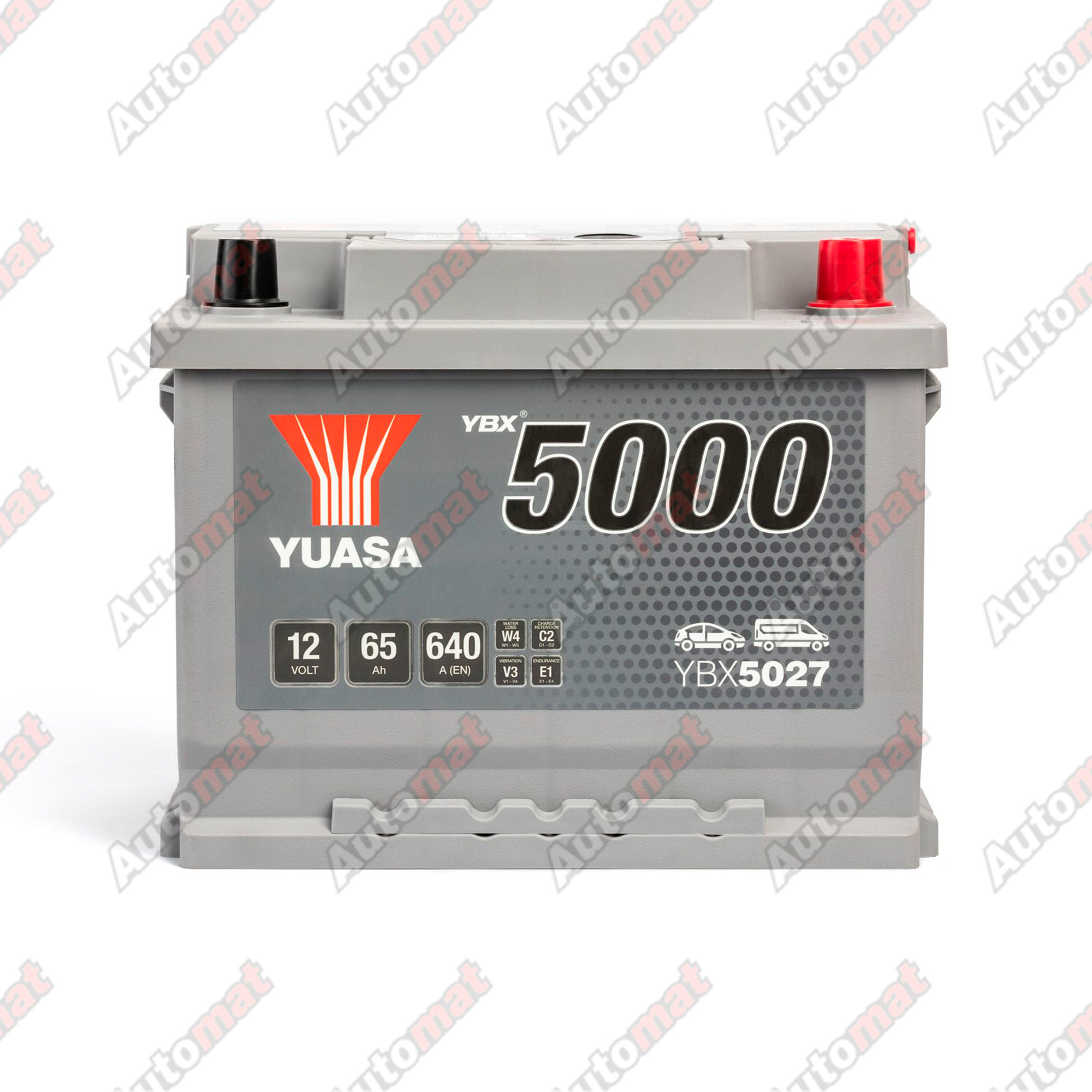 Аккумулятор YUASA YBX5000 SILVER SERIES 65 А/ч YBX5027 