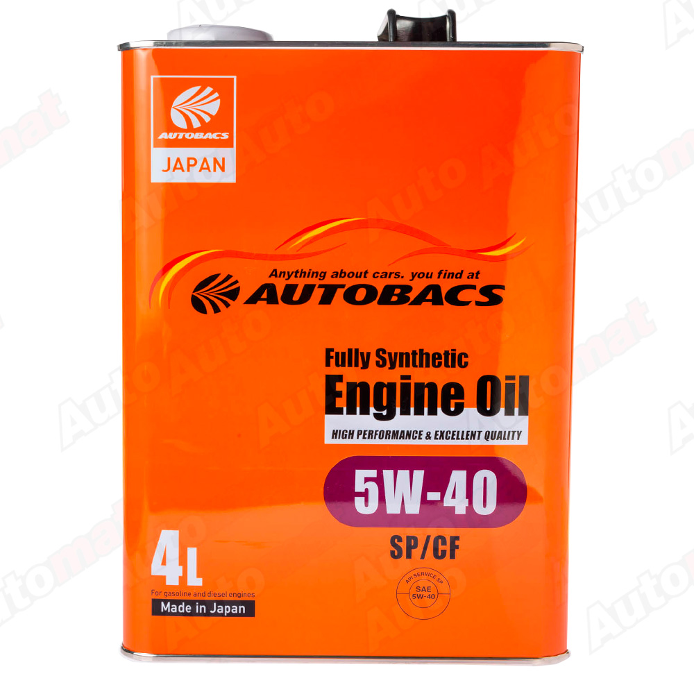 Моторное масло AUTOBACS 5W-40 SP/CF FULLY SYNTHETIC, 4л