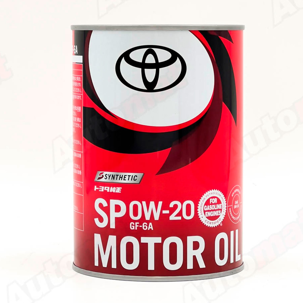 Моторное масло TOYOTA Motor Oil GF-6A SP 0W-20, 1л