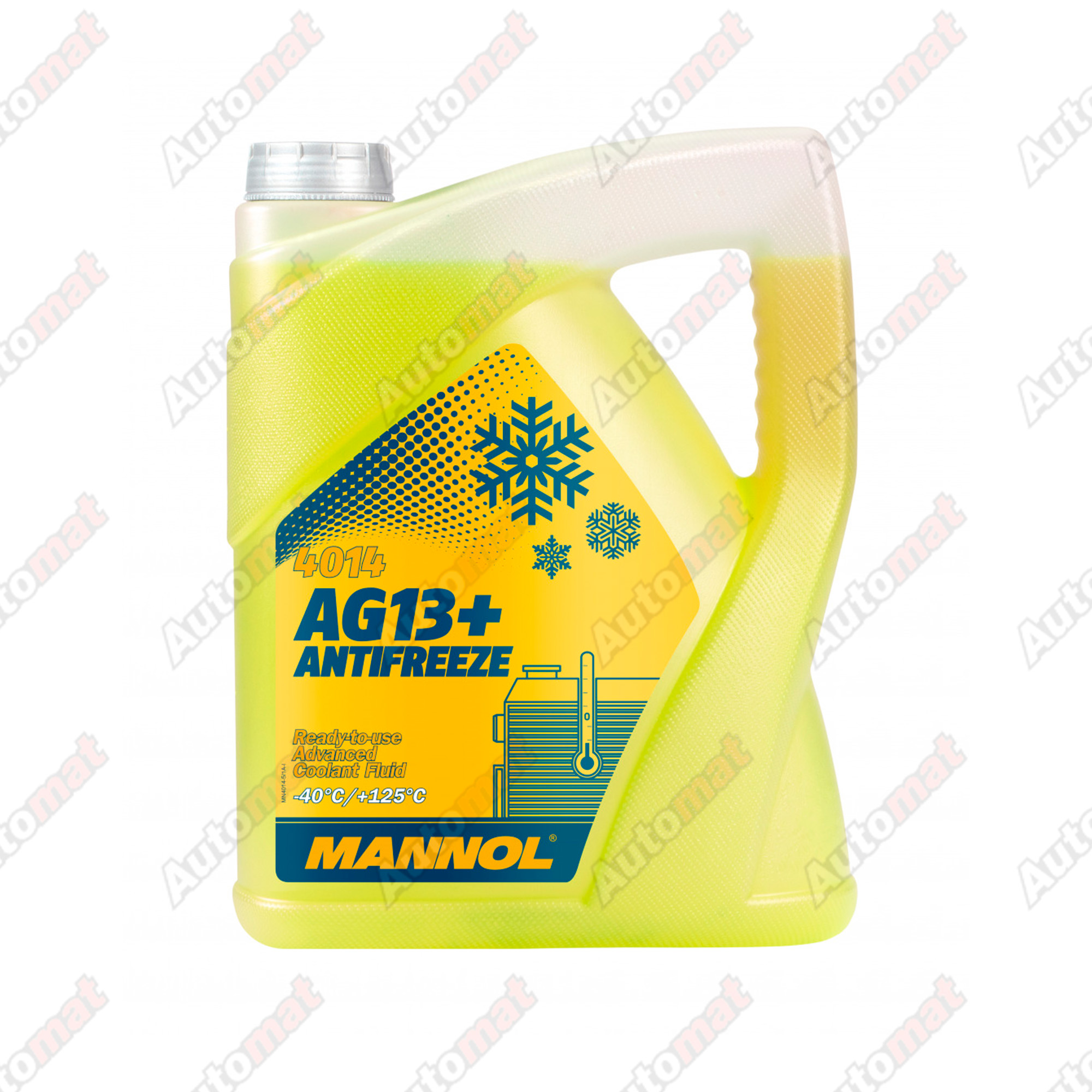 MANNOL 4014 Антифриз (готовый раствор) с удлиненным сроком эксплуатации AG-13+ (желтый), 5л