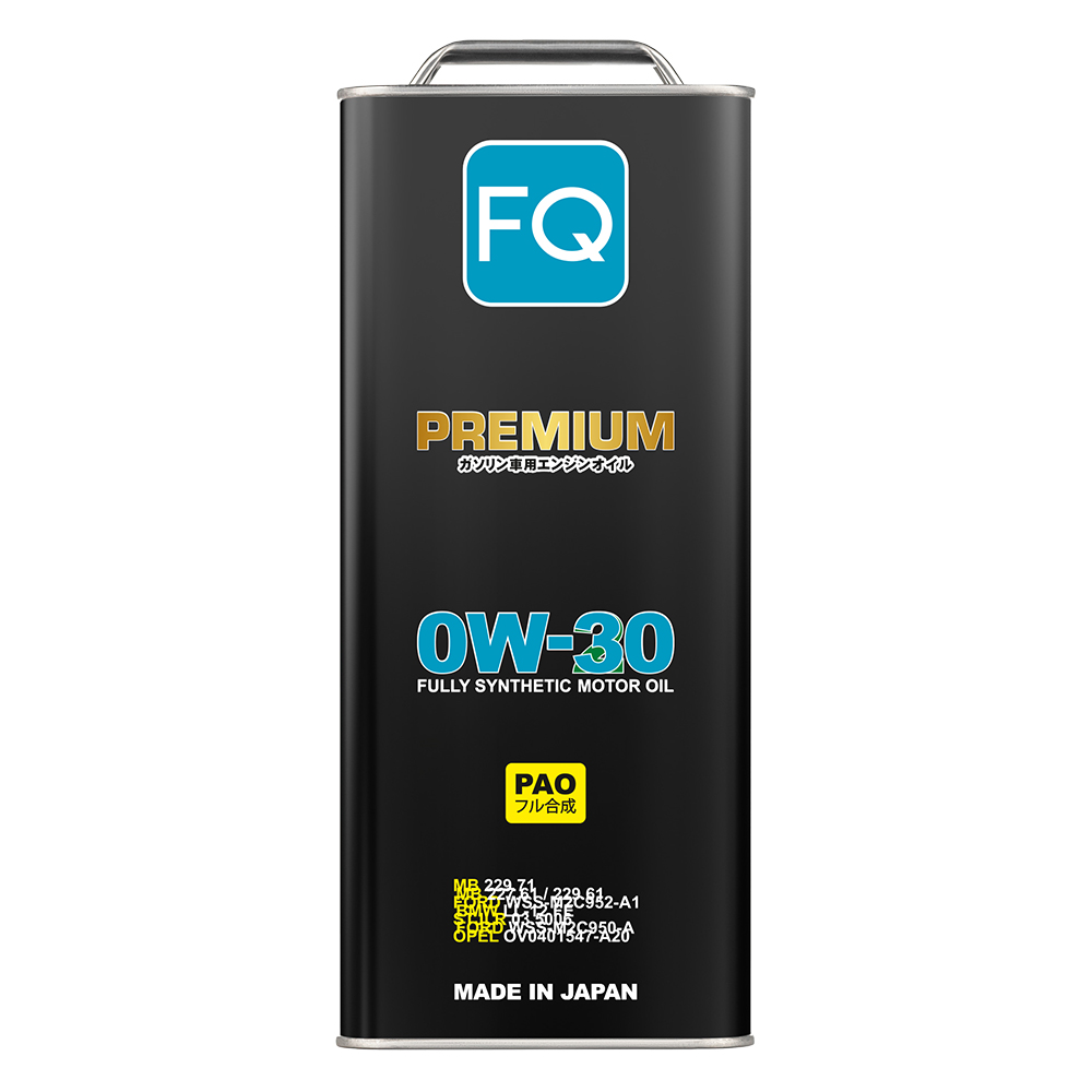 Масло моторное FQ 0W-30 SP/GF-6A/A5/B5/C2 FULLY SYNTHETIC (PAO), 4л