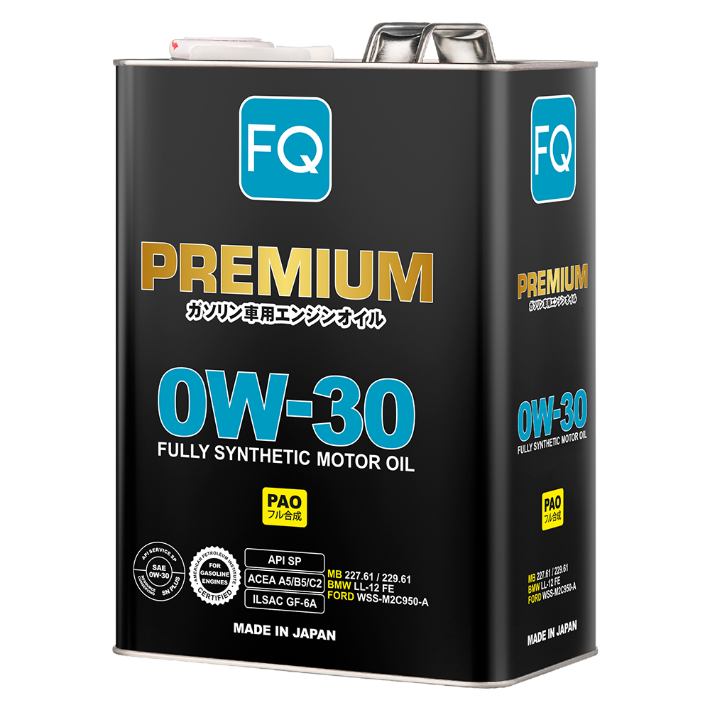Масло моторное FQ 0W-30 SP/GF-6A/A5/B5/C2 FULLY SYNTHETIC (PAO), 4л