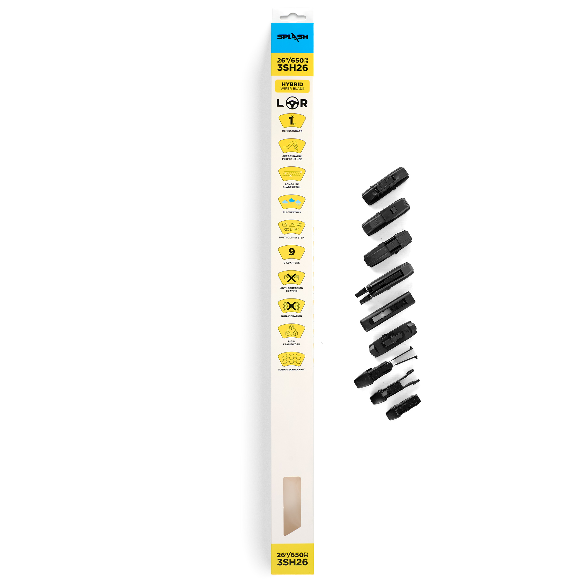 Щетка стеклоочистителя гибридная SPLASH 650mm (26") 3SH26