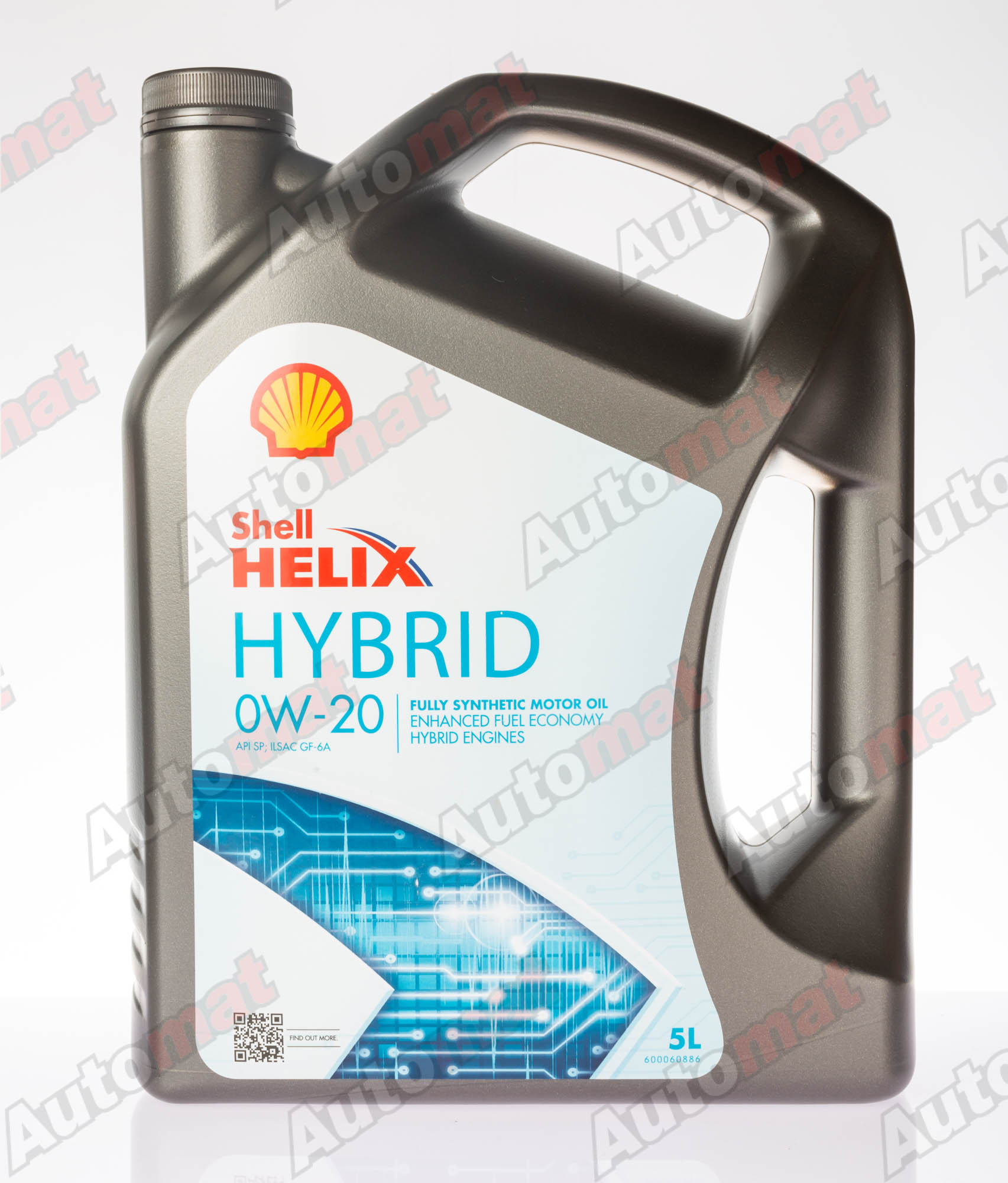 Моторное масло Shell Helix Hybrid GF-6A SP 0W-20, 5л