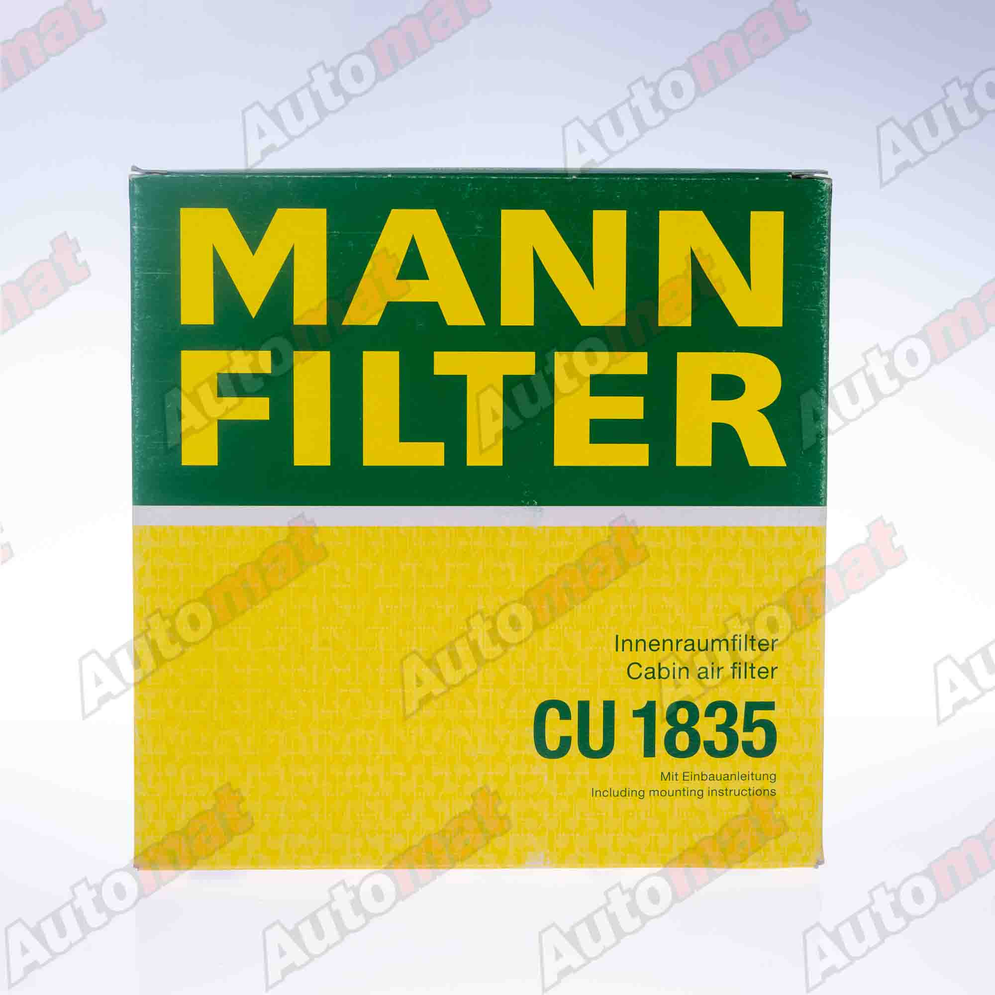 Фильтр салонный MANN-FILTER CU 1835 / AC-805