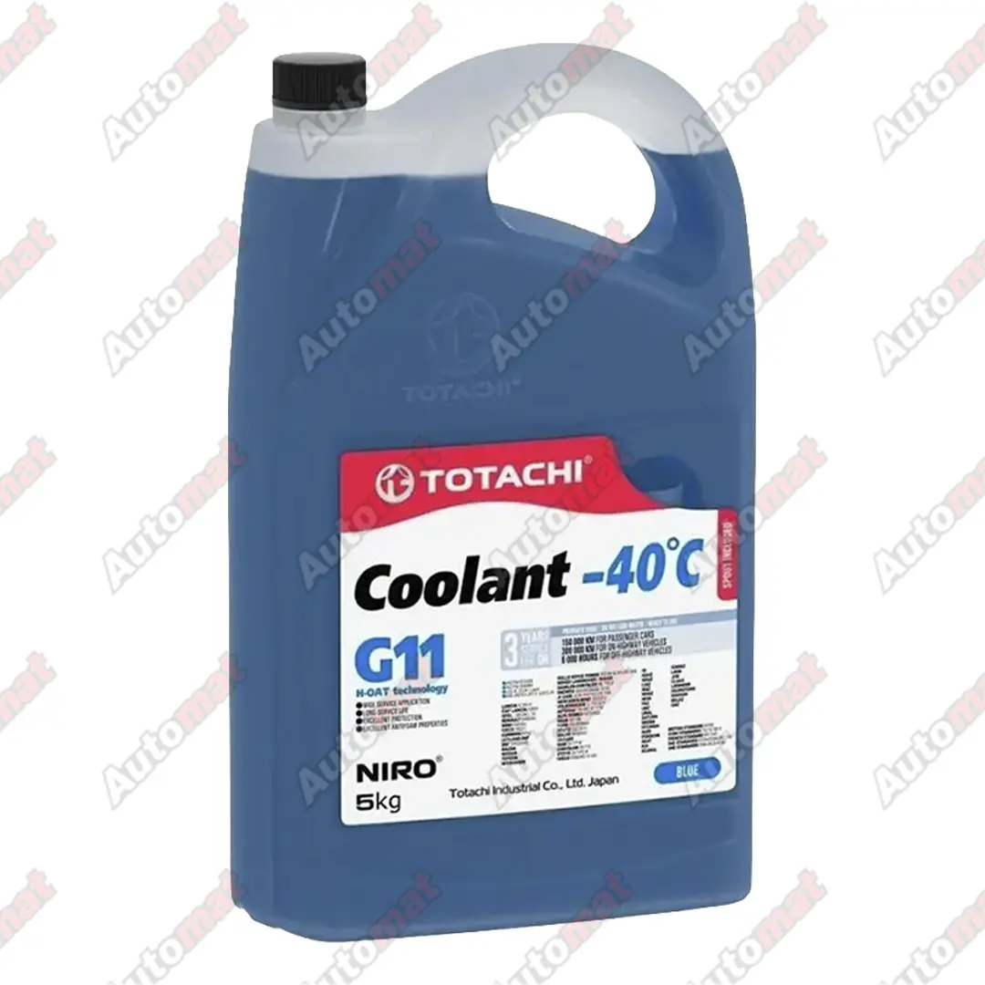 Антифриз TOTACHI NIRO Coolant G11 синий -40°C, 5кг