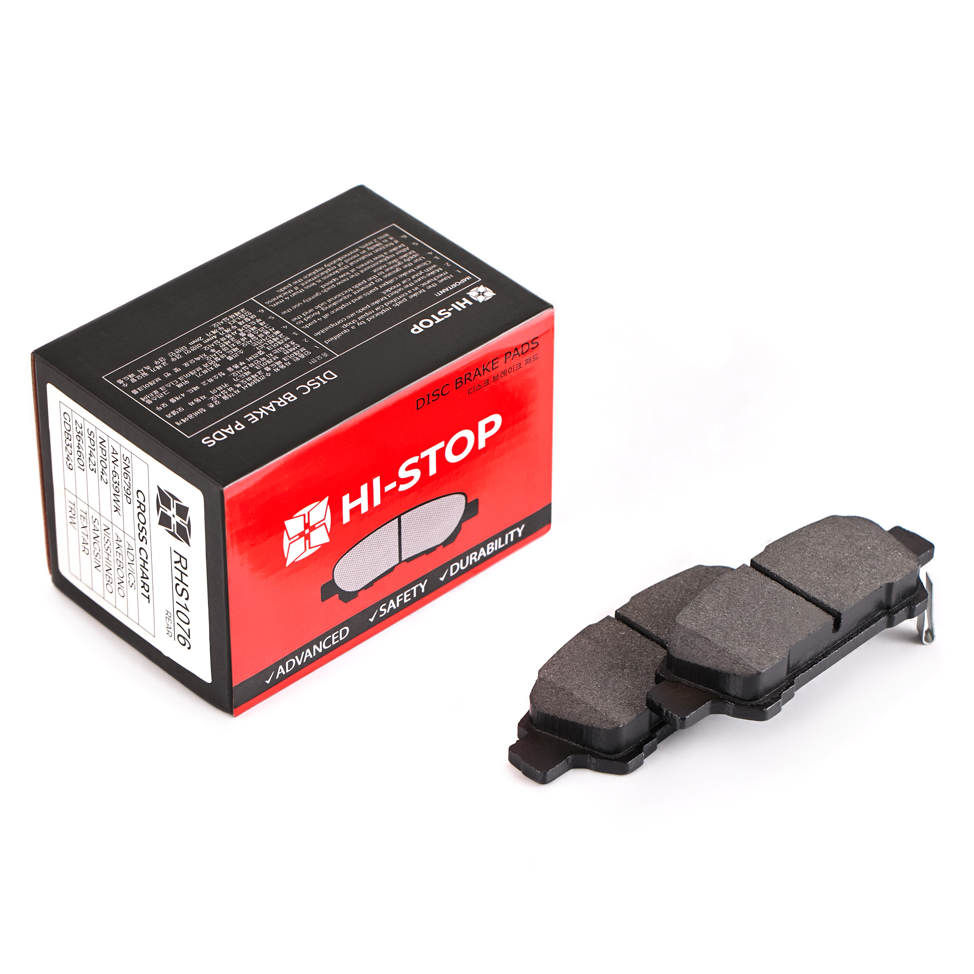 Колодки тормозные дисковые HI-STOP RHS1076