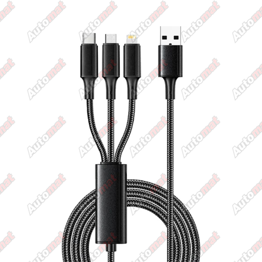 Кабель USB 3 in 1 Multi-Port (Micro/Type-c/Lighting)