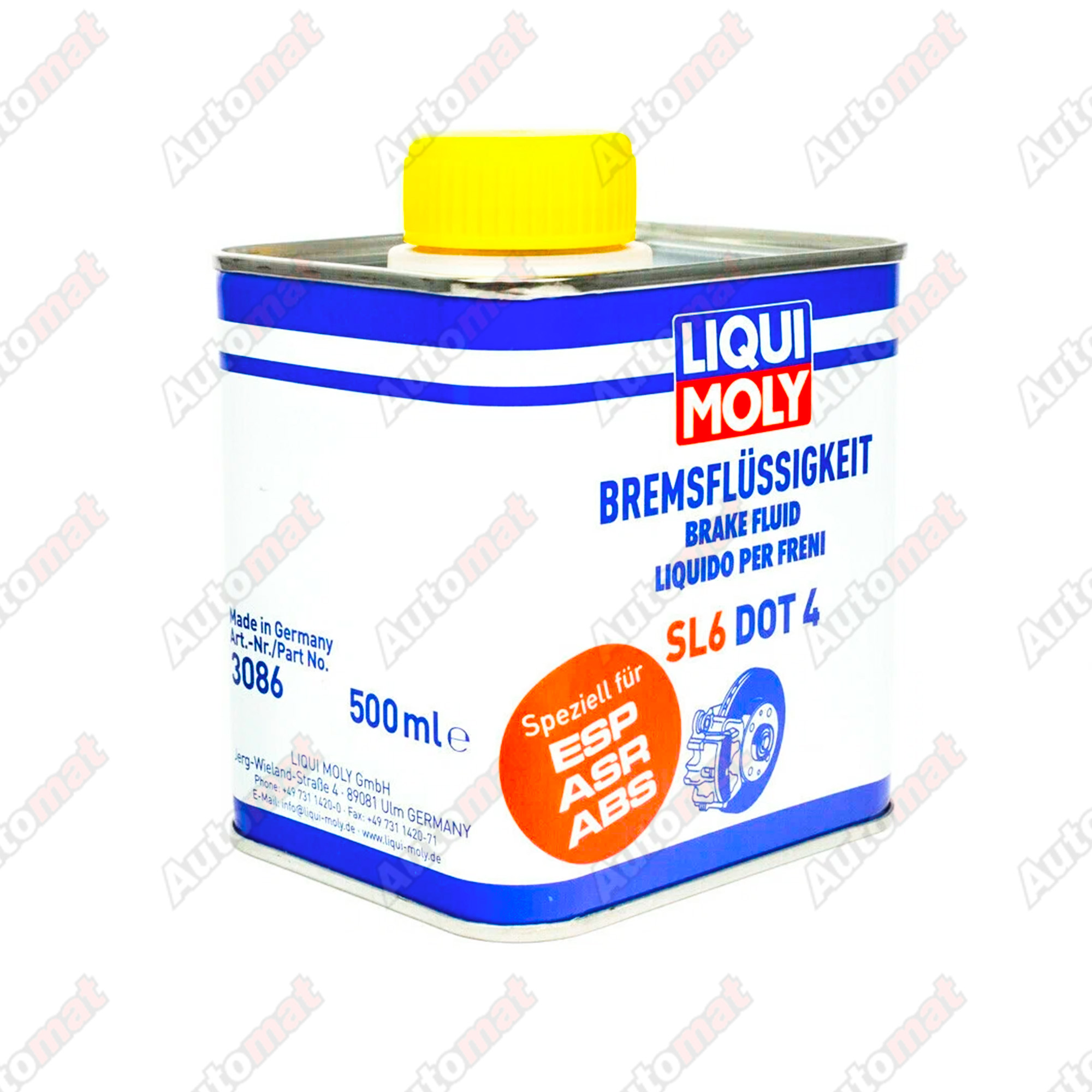 Тормозная жидкость Liqui Moly Bremsflussigkeit SL6 DOT 4 (0.5л) 3086