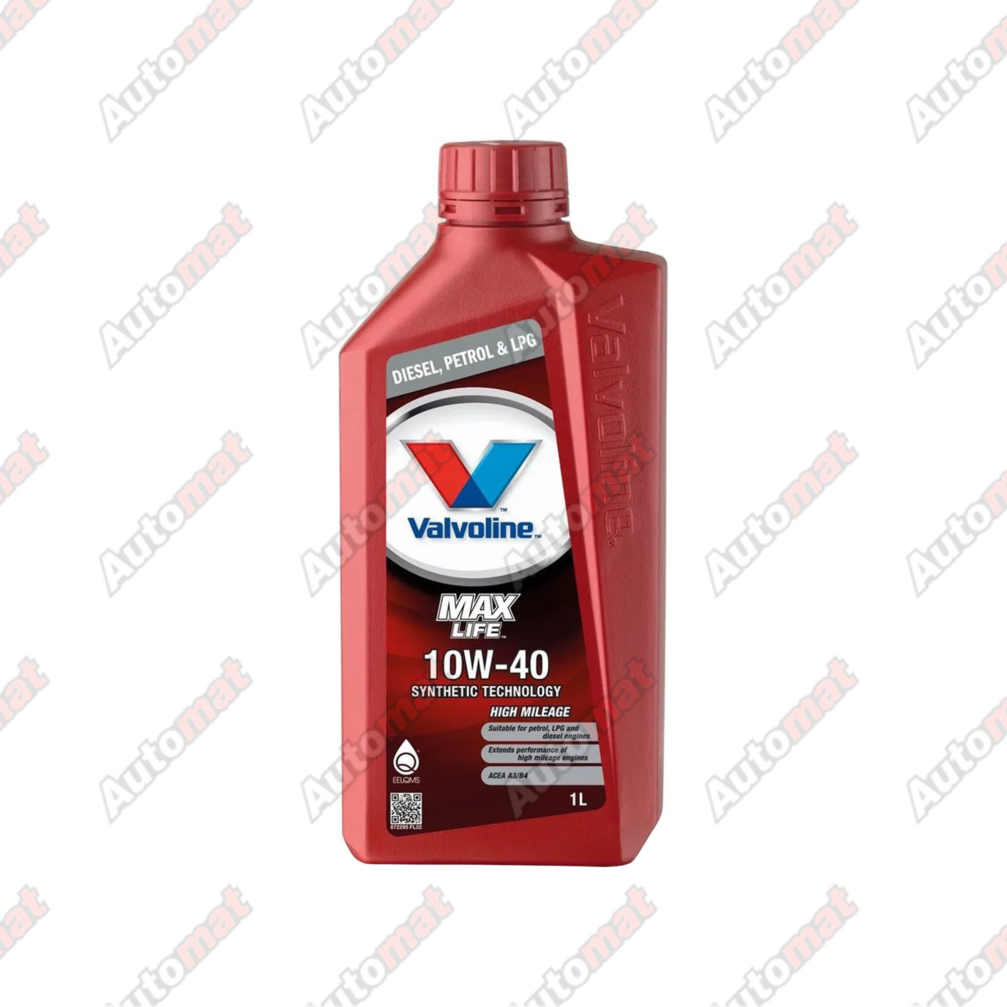 Моторное масло Valvoline MAXLIFE SN/CF 10W40, 1л