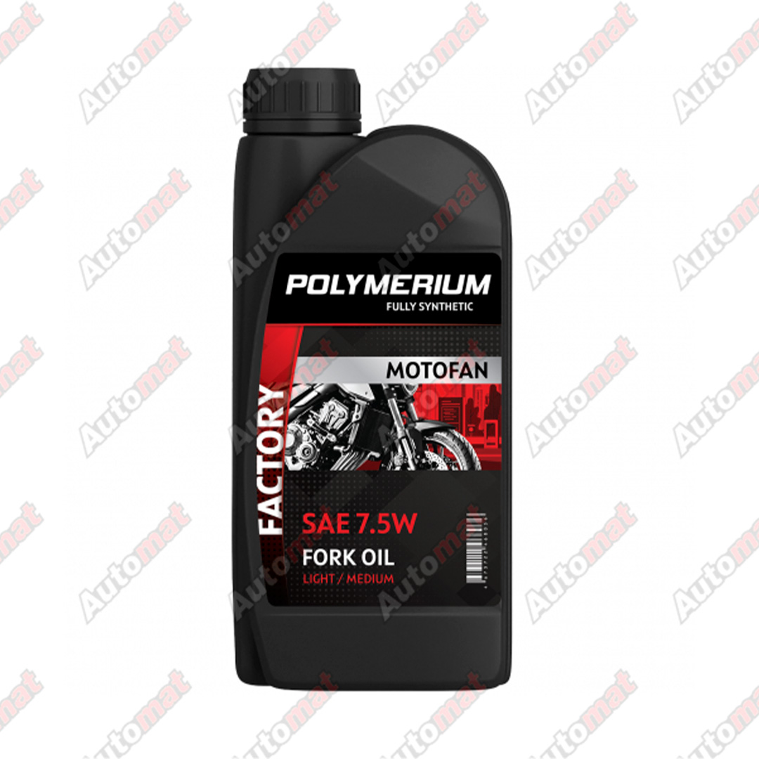 Масло вилочное POLYMERIUM MOTO-FAN FORK OIL FACTORY MEDIUM 7.5W 1л