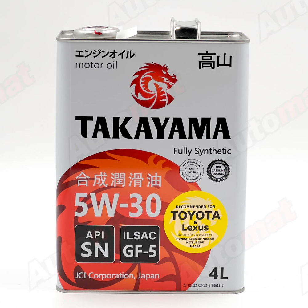 Моторное масло TAKAYAMA SAE 5W-30 GF-5 SN, 4л