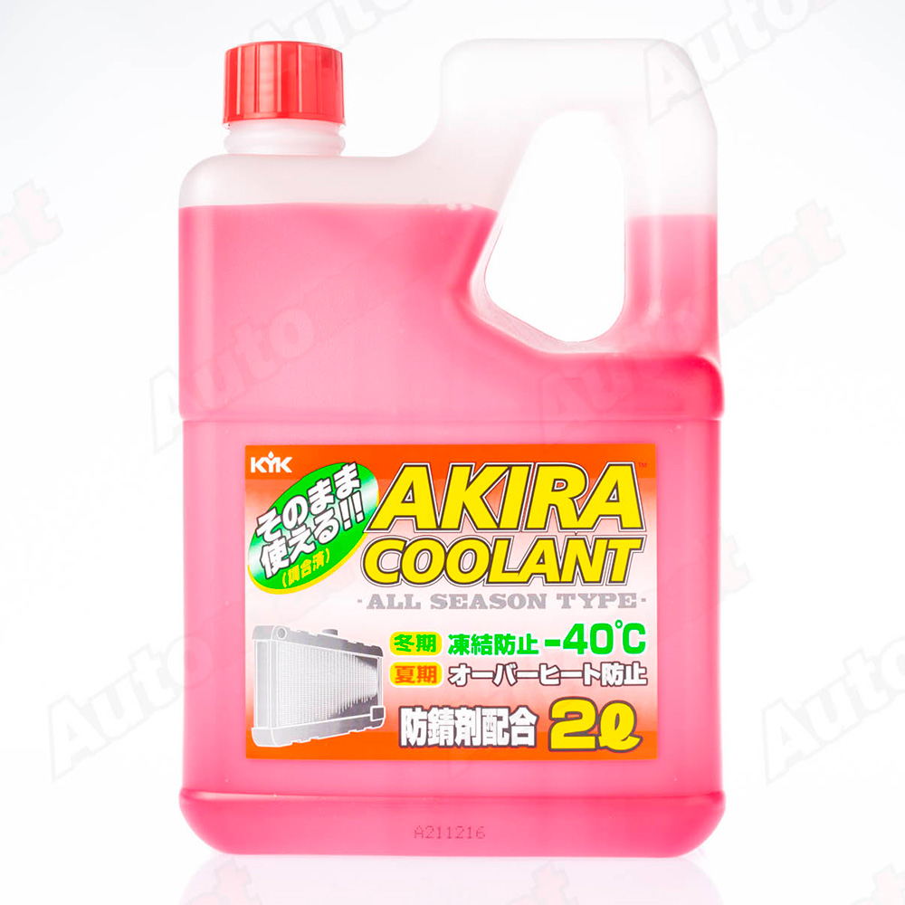 Антифриз AKIRA COOLANT -40С красный, 2л 