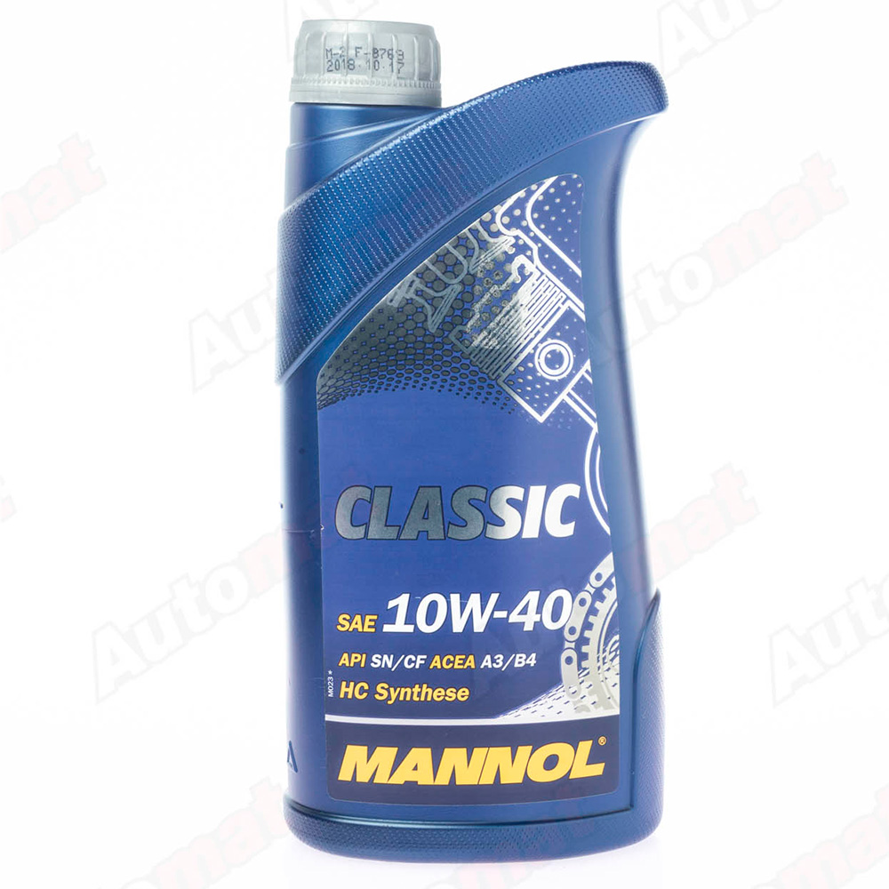 Моторное масло MANNOL 7501 CLASSIC 10W-40 SN/CH-4 A3/B4 SEMI-SYNTHETIC, 1л