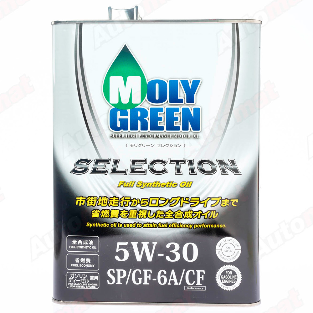 Моторное масло MOLYGREEN SELECTION 5W-30 SP/GF-6A/CF, 4л