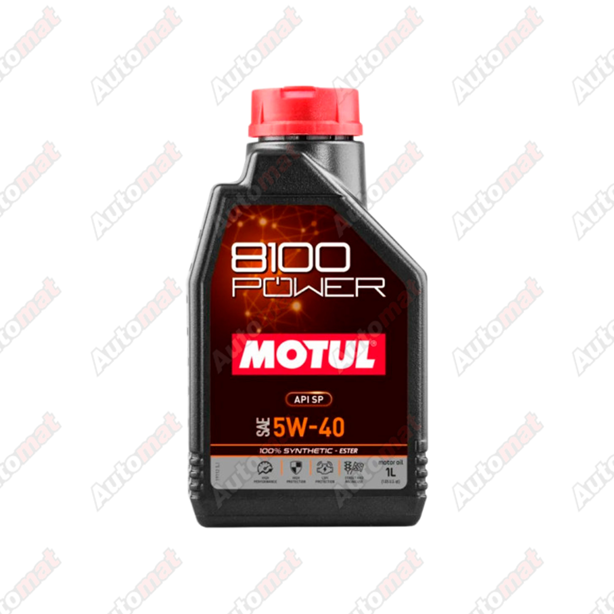 Масло моторное Motul 8100 POWER 5W40, синтетическое Ester (1л)