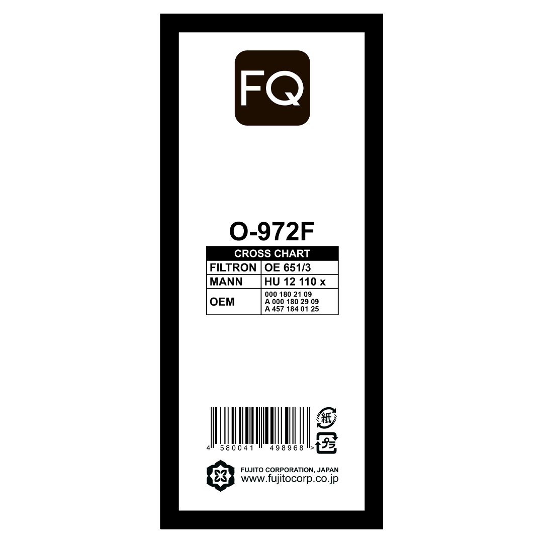 Фильтр масляный FQ O-972F / HU 12 110 x