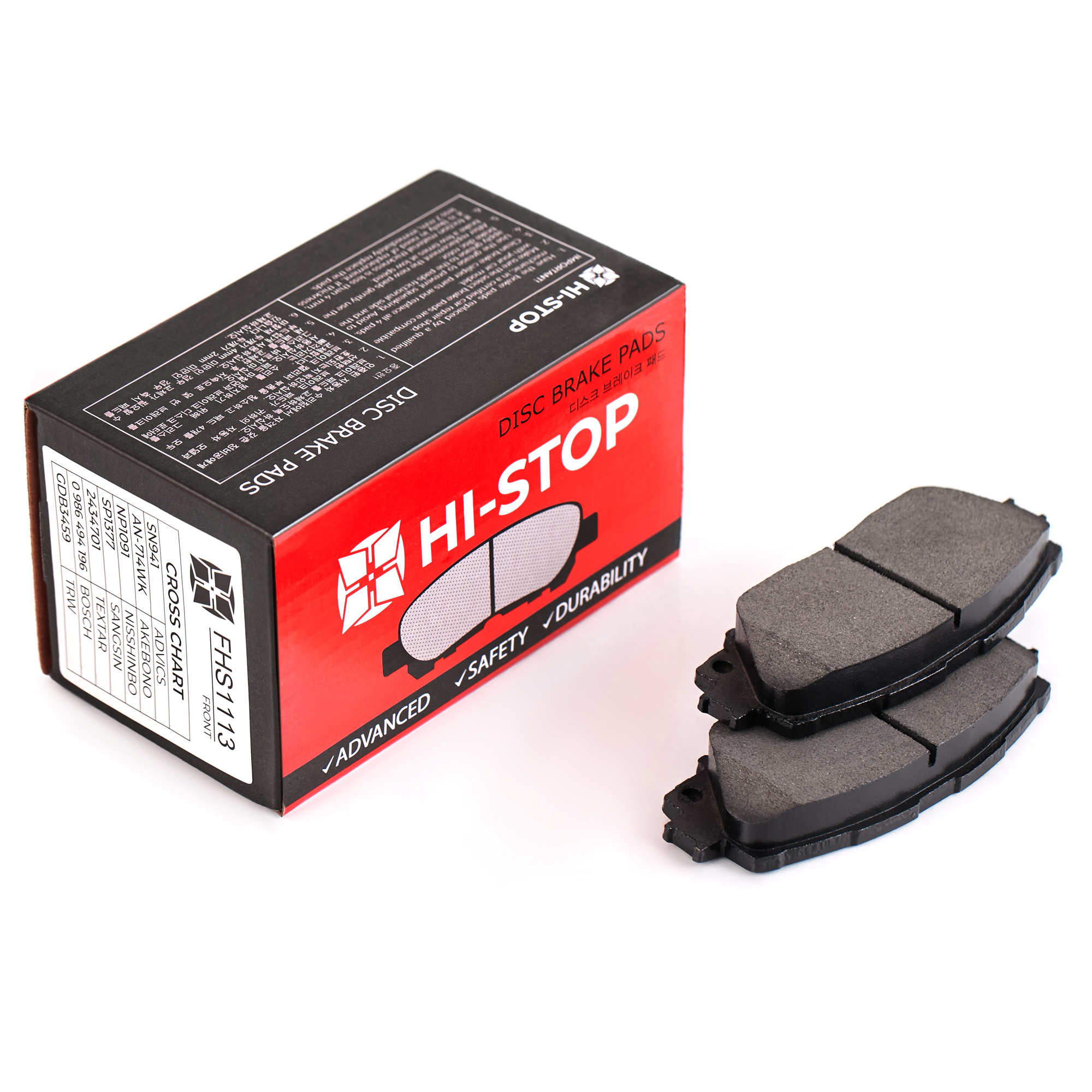 Колодки тормозные дисковые HI-STOP FHS1113