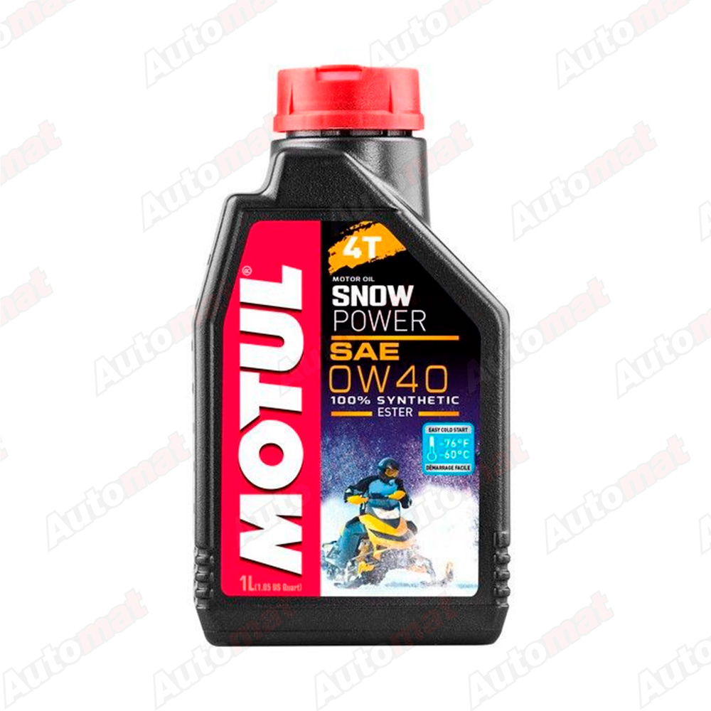 Масло моторное Motul Snowpower 4T 0W-40 синтетическое, 1л