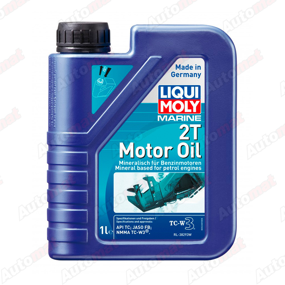 Моторное масло LiquiMoly Marine 2T Motor Oil TC FB минеральное, 1л 