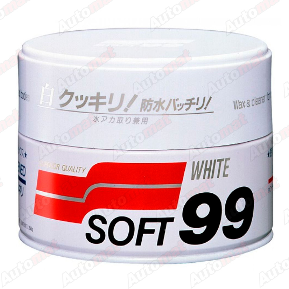 Полироль для кузова защитный Soft99 Soft Wax для светлых авто, 350гр.