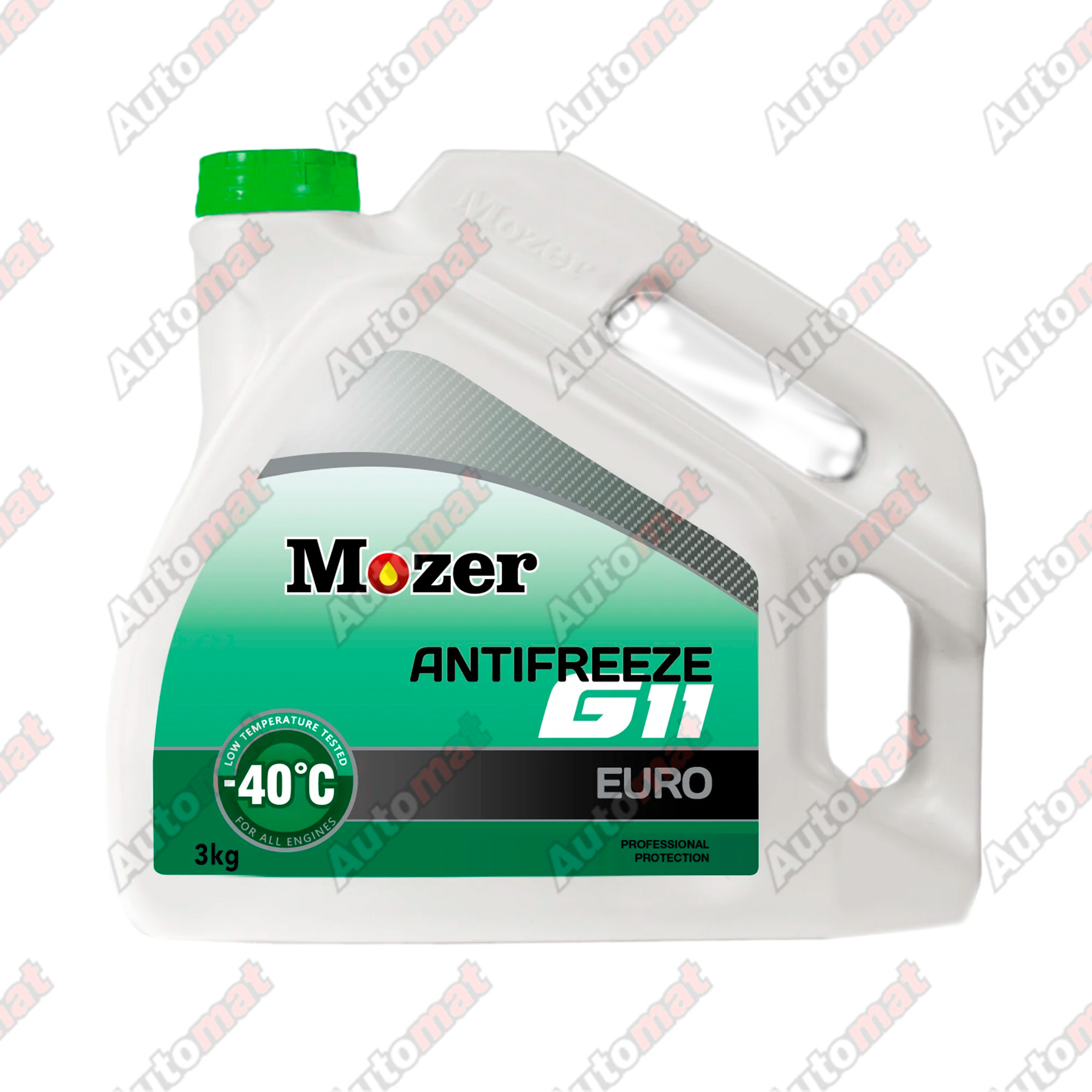 Антифриз MOZER G11 EURO зелёный, 3кг