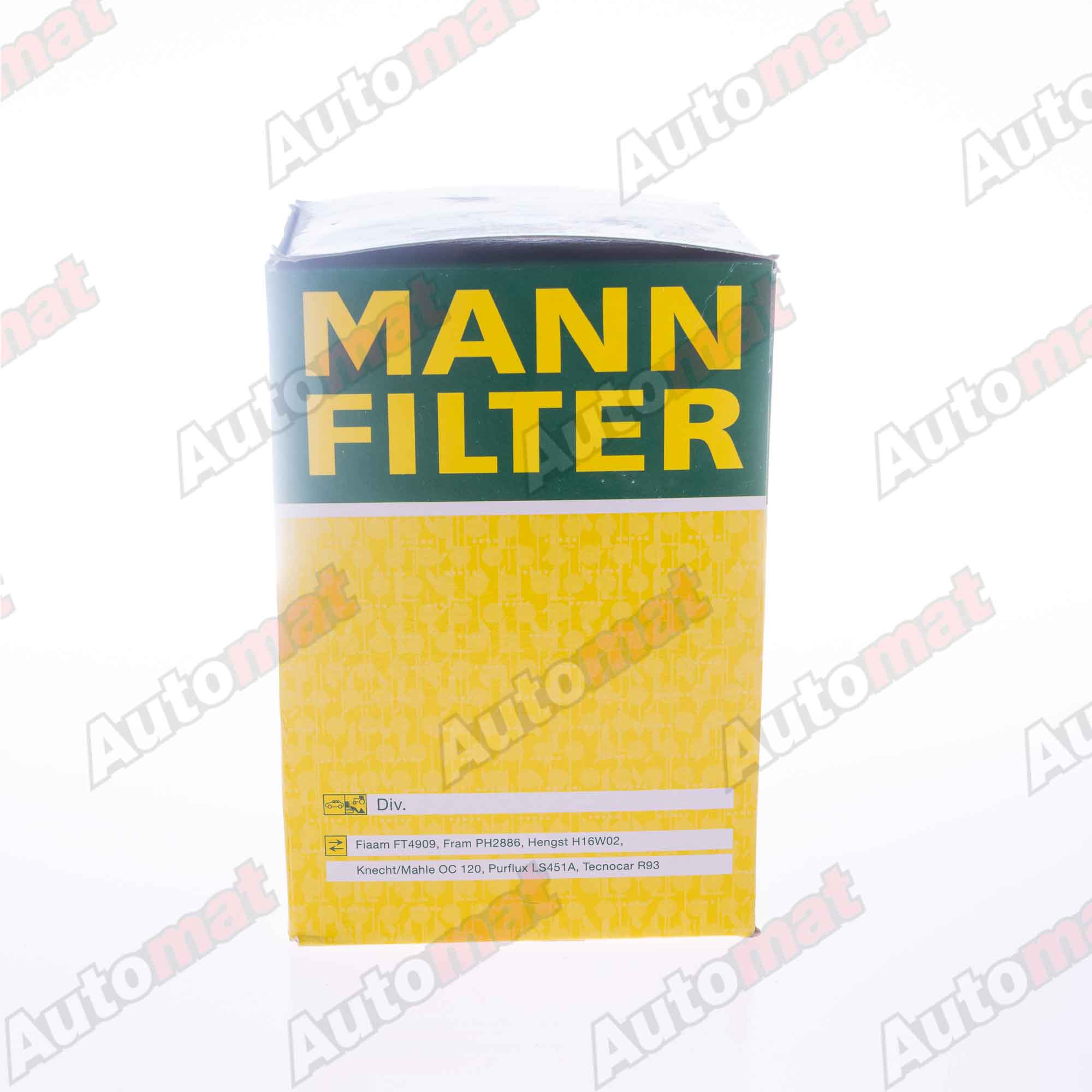 Фильтр масляный MANN-FILTER W 818/81 / C-102 / C-104