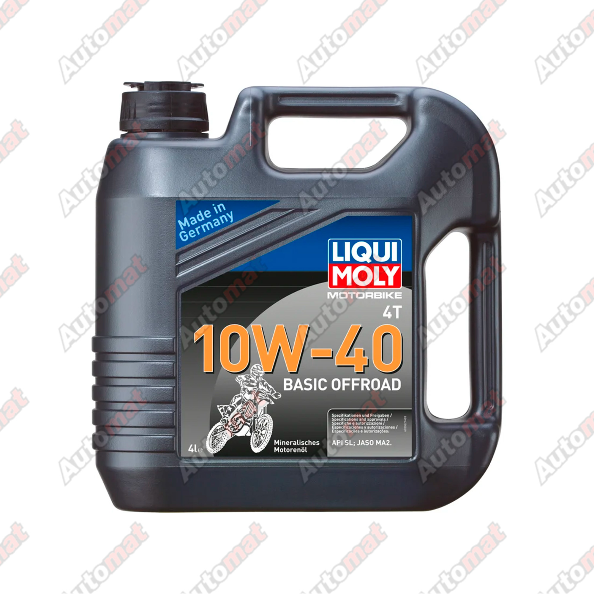 Моторное масло Liqui Moly 10W-40 SL MA2 4T Basic Offroad, 4л