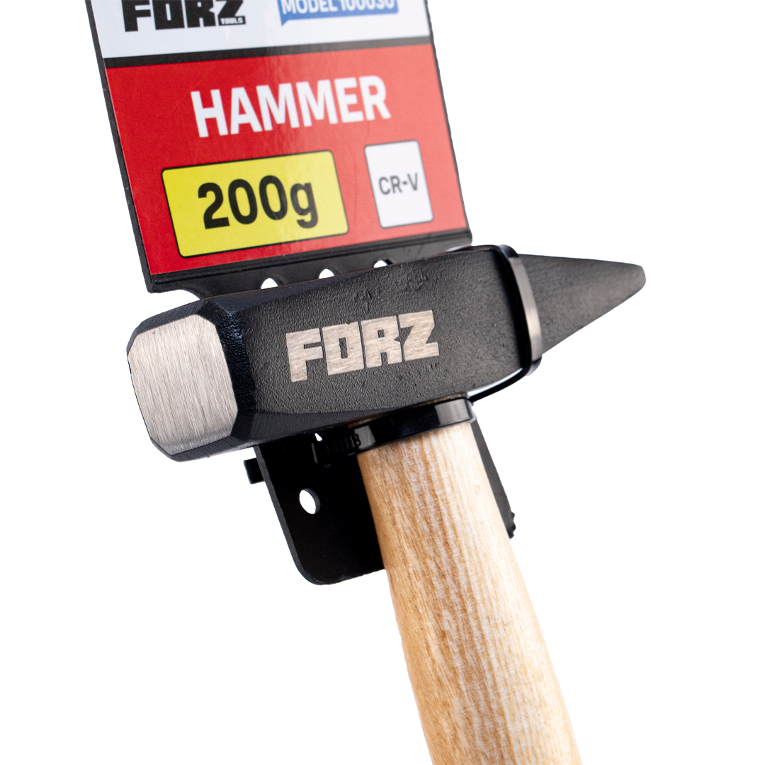 Молоток с деревянной ручкой FORZ 200гр, 100030