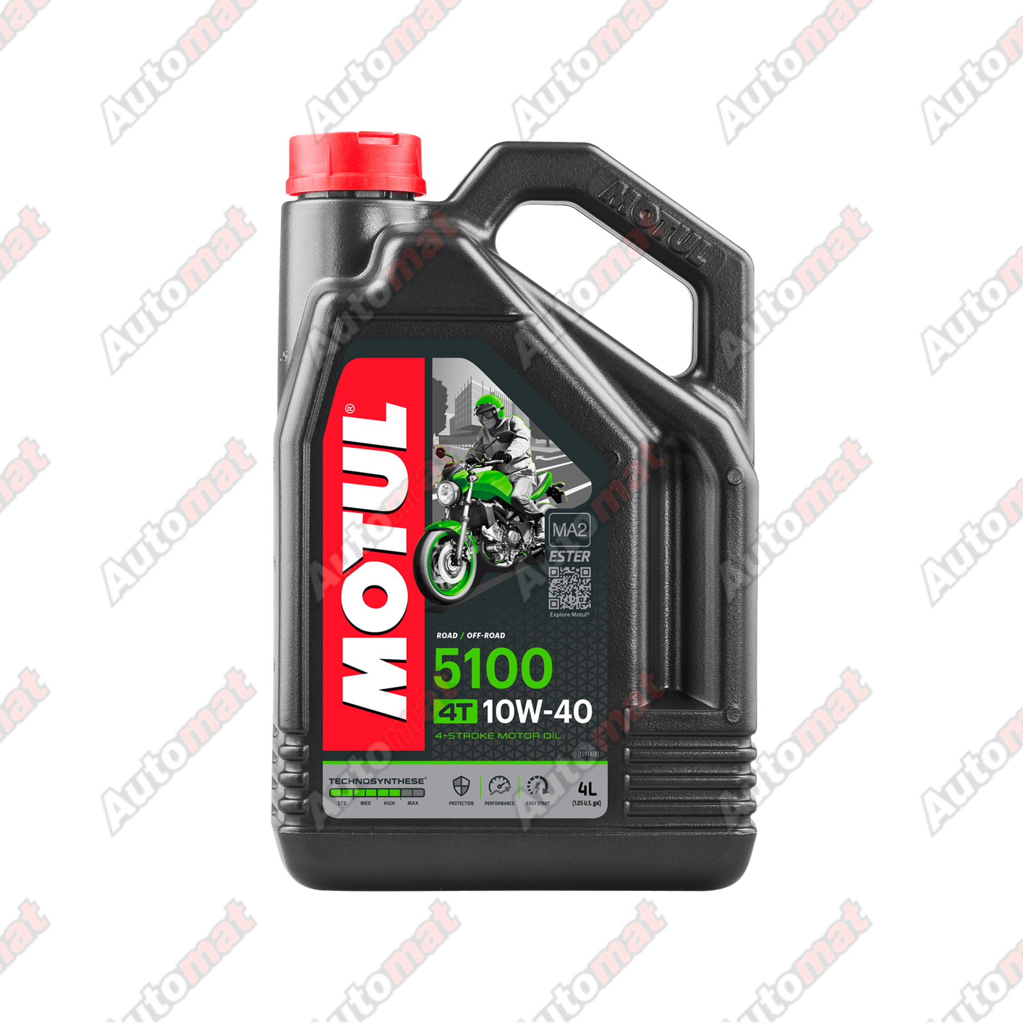 Моторное масло Motul 5100 4T 10W-40 Technosynthese, 4л