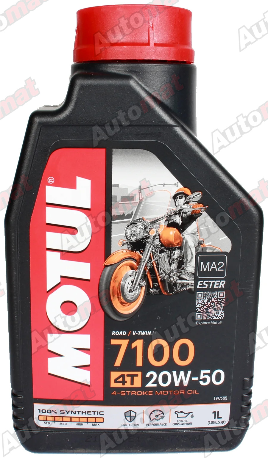 Масло моторное Motul 7100 4T 20W-50 синтетическое, 1л