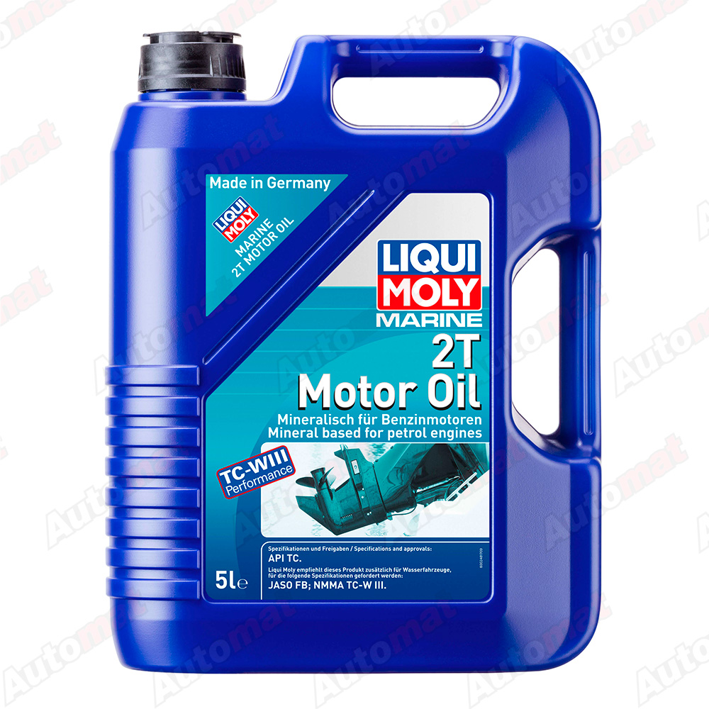 Моторное масло LiquiMoly Marine 2T Motor Oil TC FB минеральное, 5л 