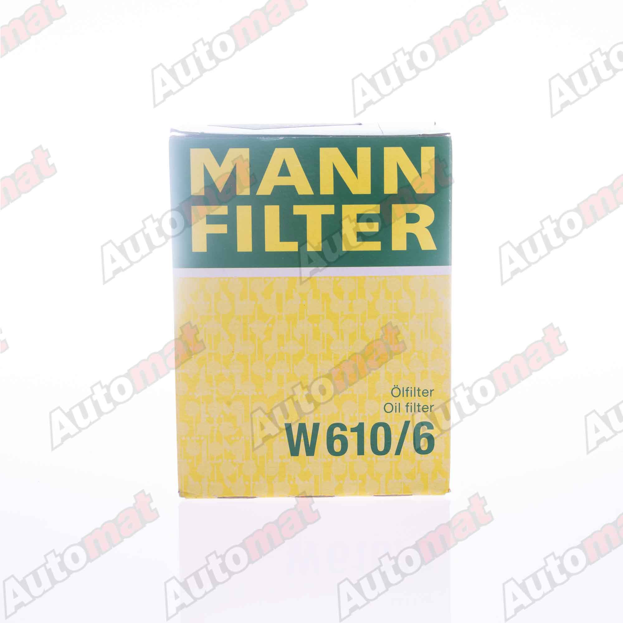 Фильтр масляный MANN-FILTER W 610/6 / C-809