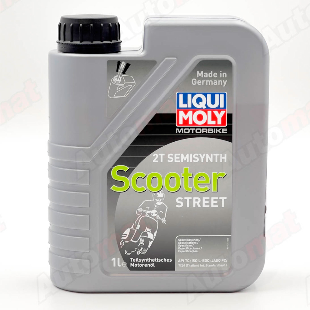 Моторное масло для скутеров LiquiMoly Racing Scooter 2T Semisynth TC полусинтетическое, 1л 