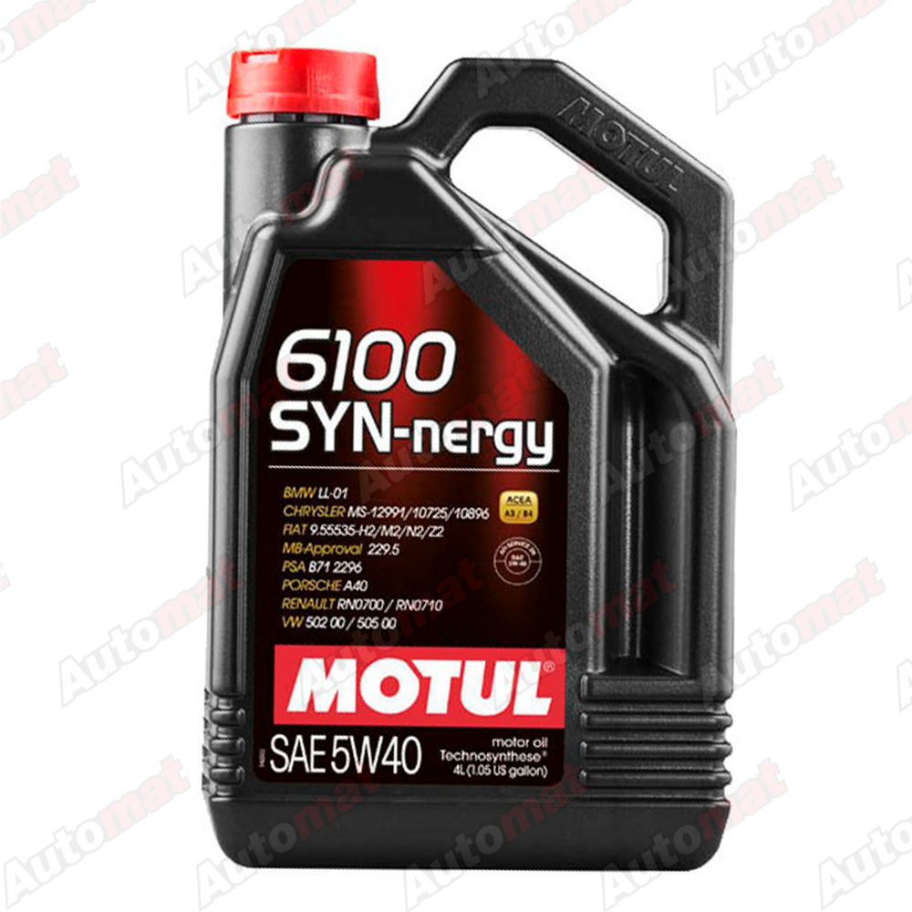 Моторное масло Motul 6100 SYN-CLEAN 5W-40 Technosynthese, 4л