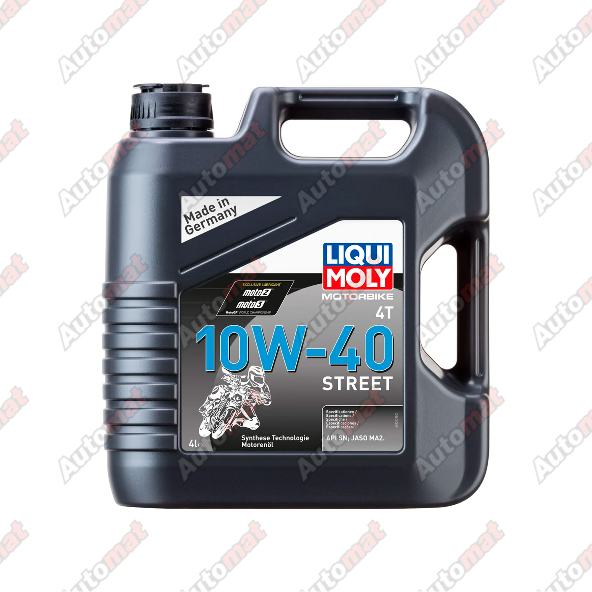 Масло моторное Liqui Moly Motorbike Street 10W-40 SN Plus MA2 4T 4л 1243