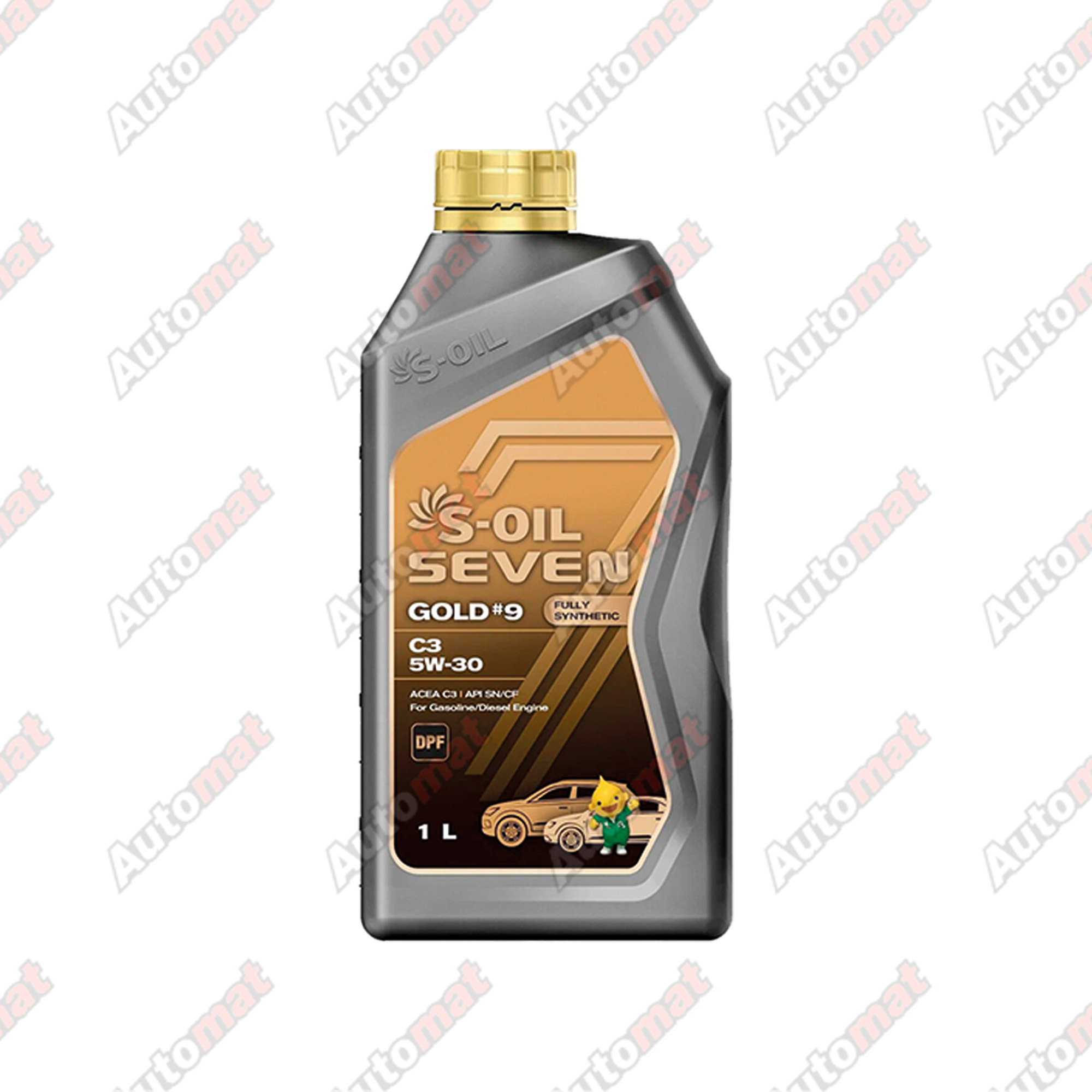 Масло моторное S-OIL 7 GOLD #9 5W-30 C3 SN/CF FULLY SYNTHETIC, 1л