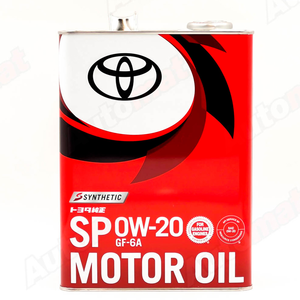 Моторное масло TOYOTA Motor Oil GF-6A SP 0W-20, 4л