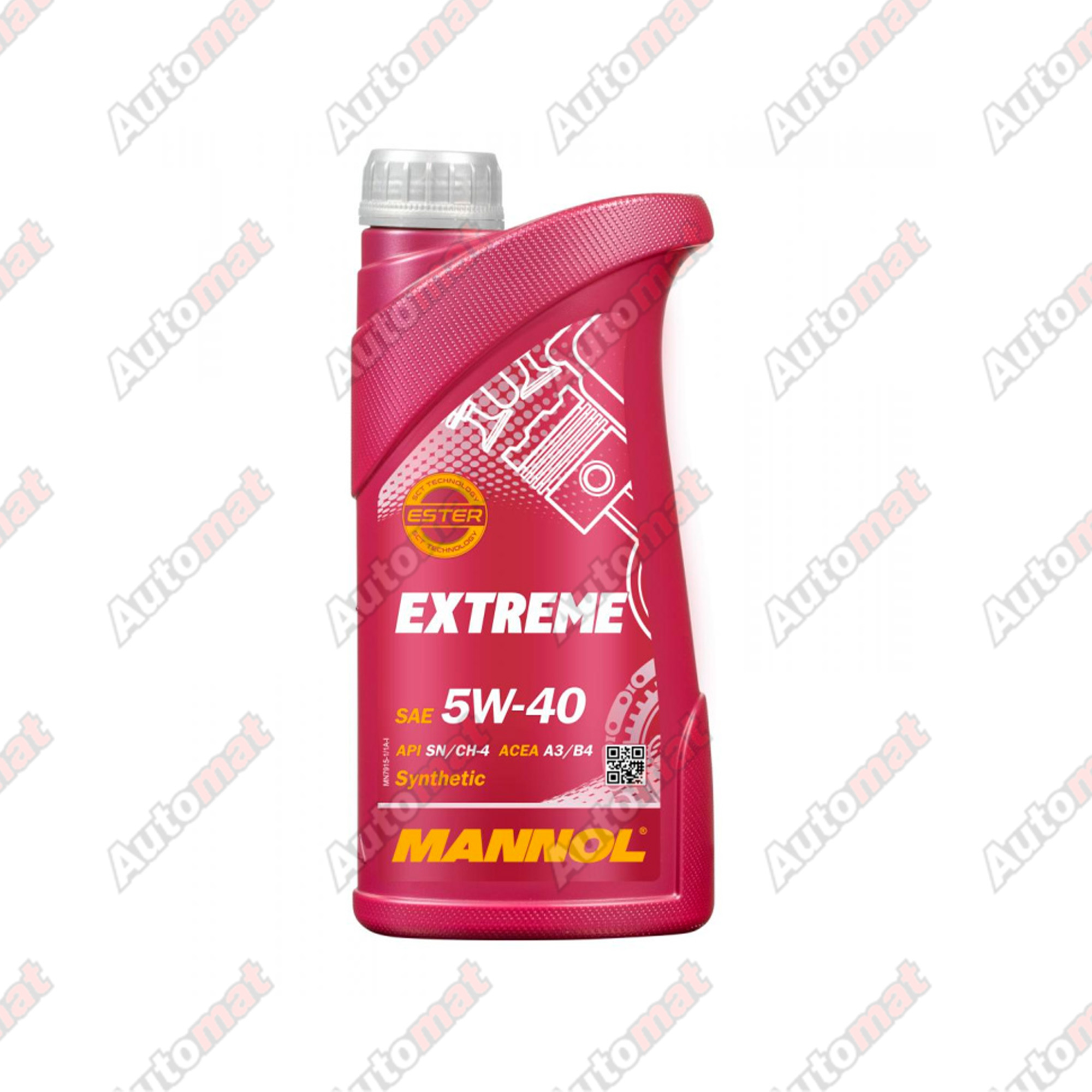 Моторное масло MANNOL 7915 EXTREME 5W-40 SN/CH-4 A3/B4 FULLY SYNTHETIC, 1л