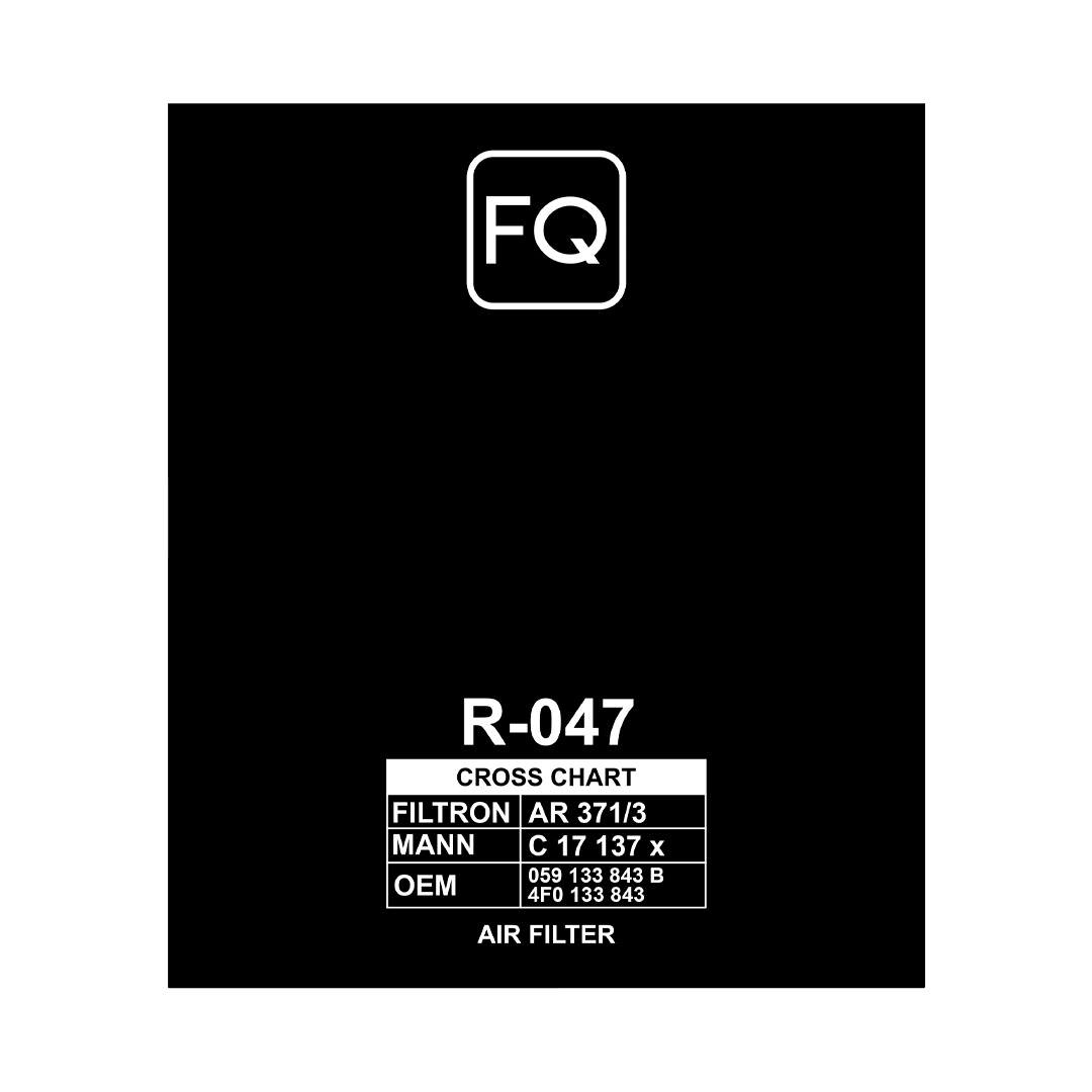 Фильтр воздушный FQ R-047