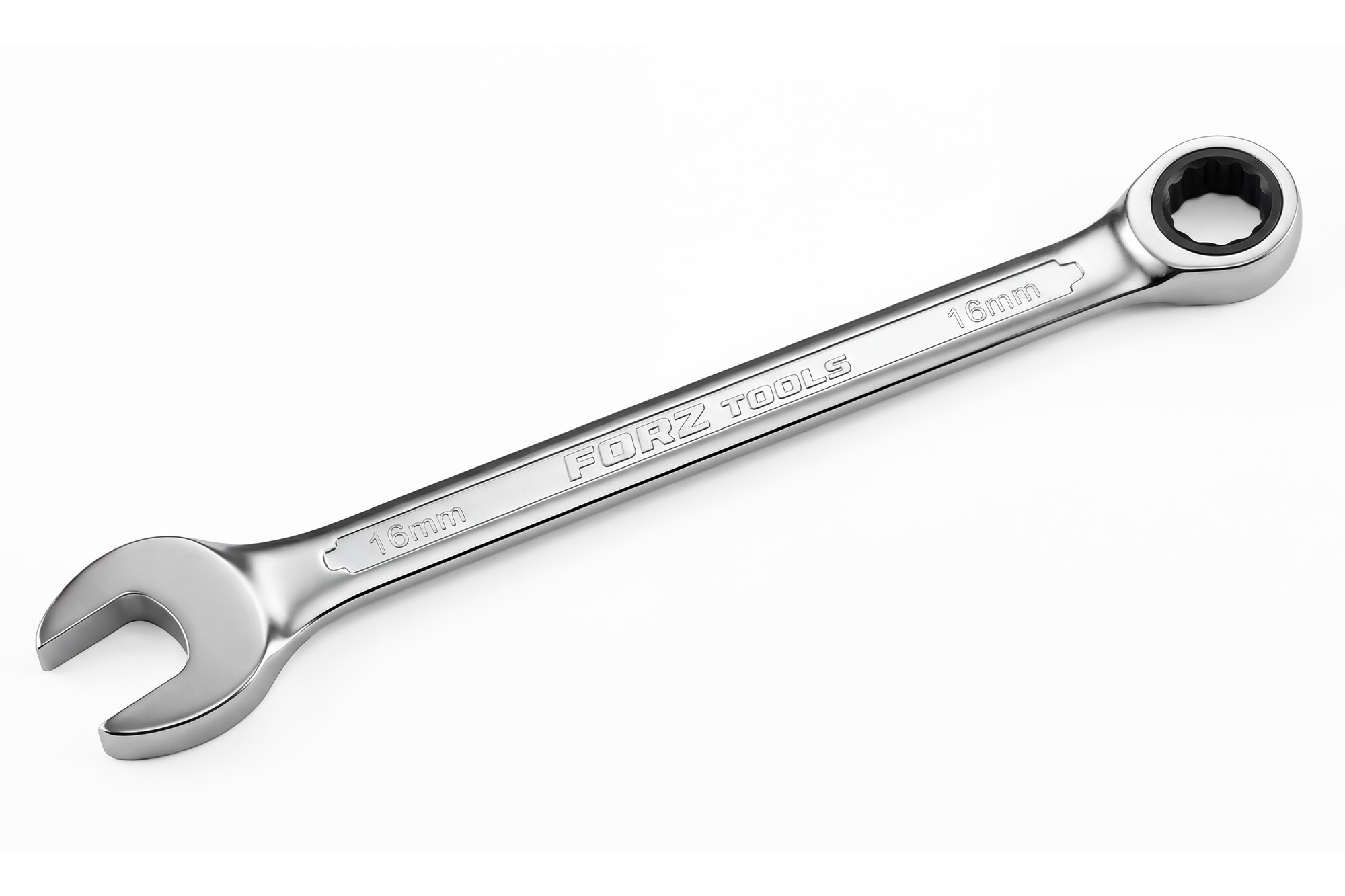 Комбинированный трещоточный ключ FORZ 16 мм, CrV, 72 зуба
