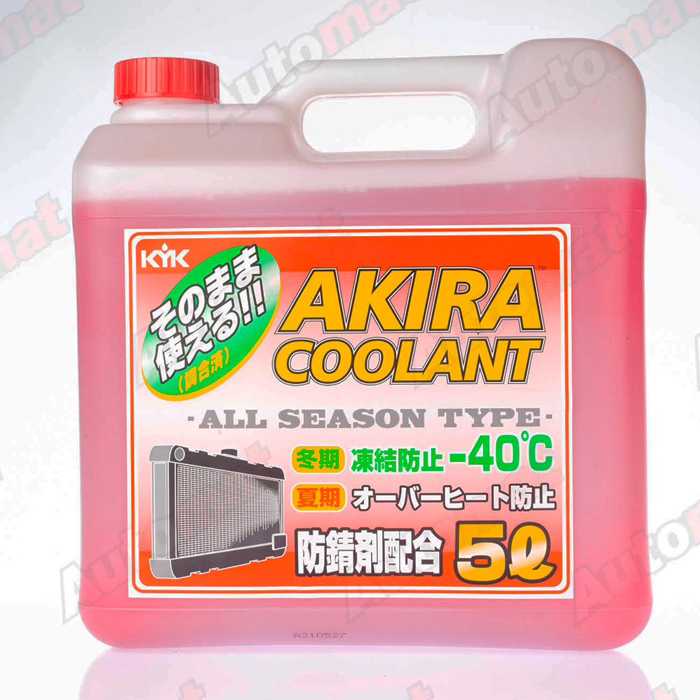 Антифриз AKIRA COOLANT -40С красный, 5л 