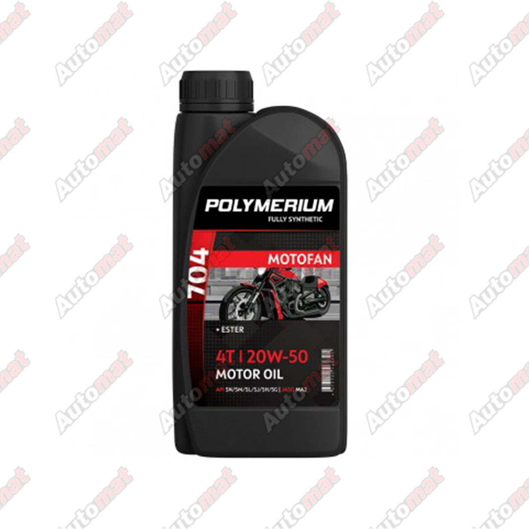 Масло моторное POLYMERIUM MOTO-FAN 4T 704 (7100) 20W50 1л