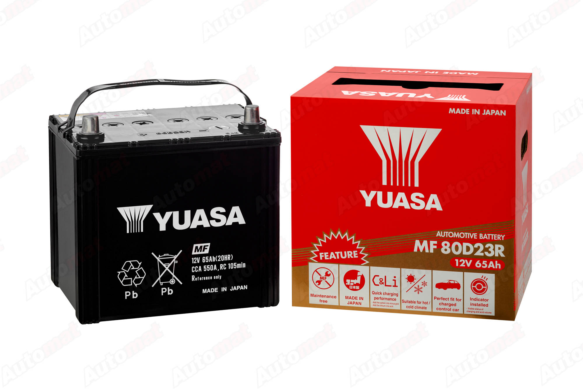 Аккумулятор YUASA MF SERIES EPY-80D23R