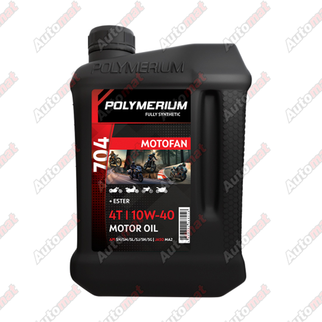 Масло моторное POLYMERIUM MOTO-FAN 4T 704 (7100) 10W-40, 1л