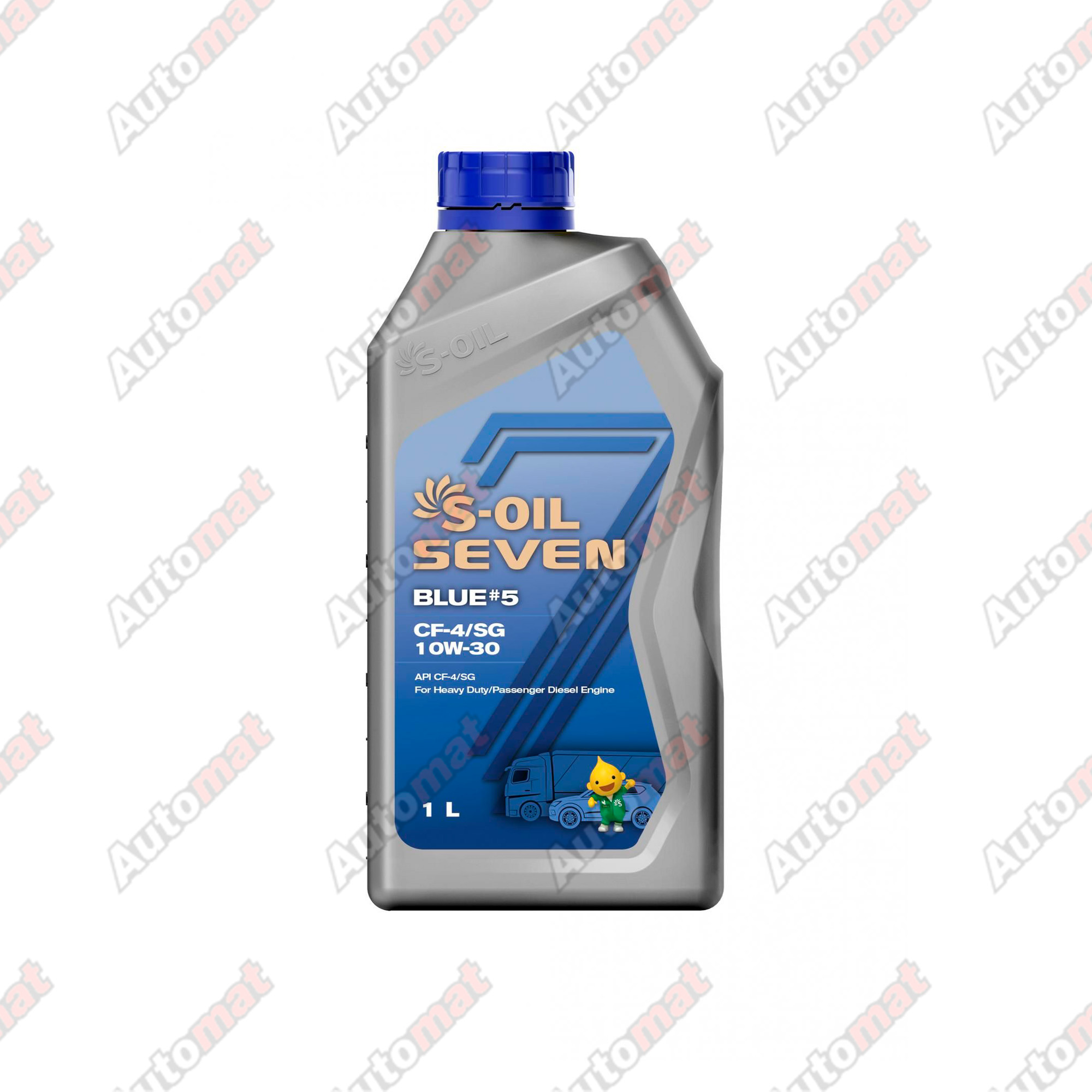 Масло моторное S-OIL 7 BLUE #5 CF-4/SG 10W-30 1л